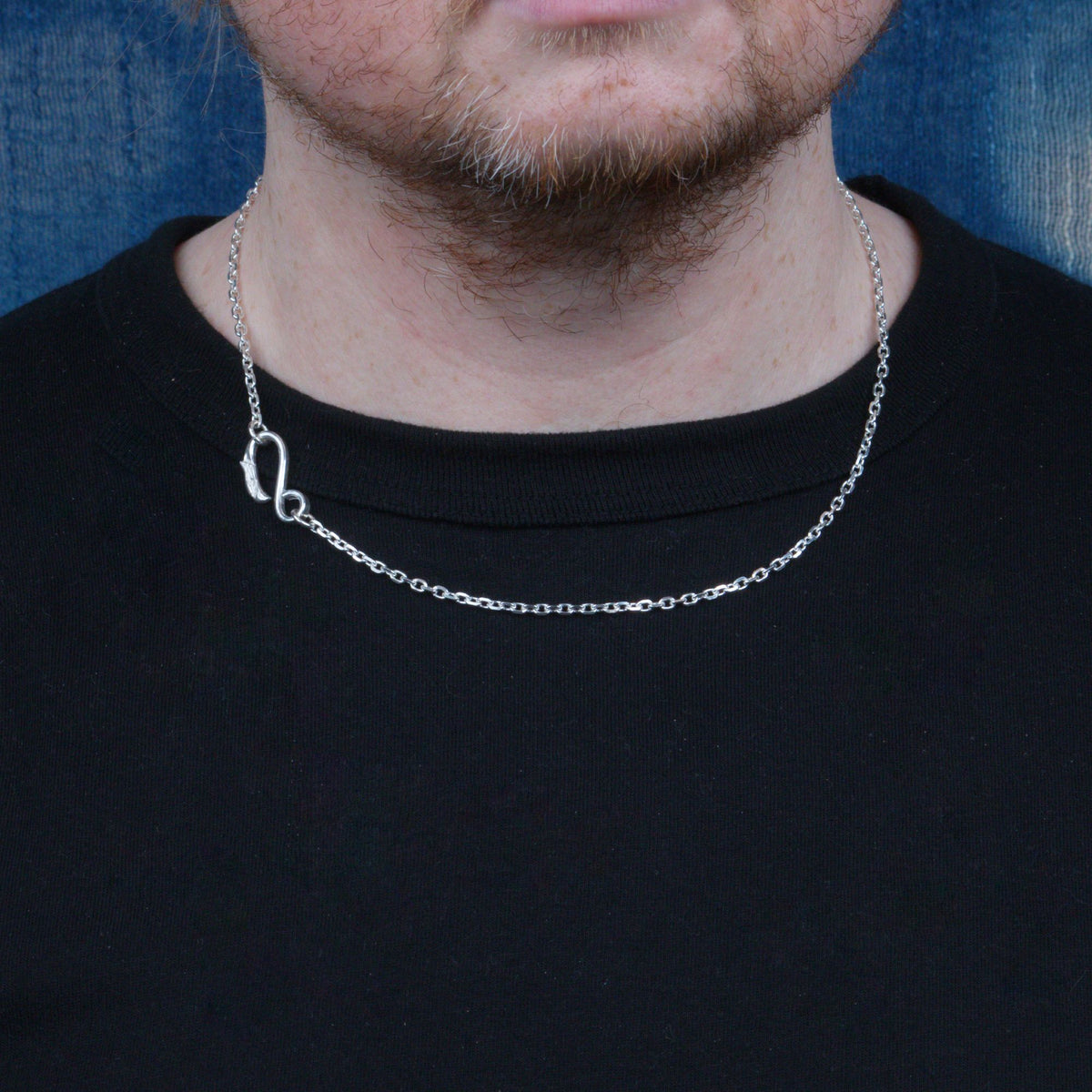 Thin silver chain at 50cm
